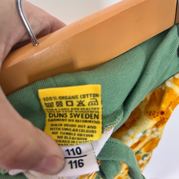 DUNS velvety Orange Print Jogger Pants. 100% organic cotton. Neutral gender - Picture 7 of 7